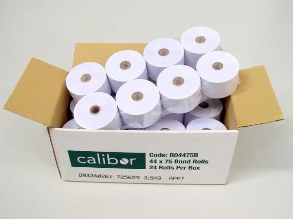 CALIBOR BOND PAPER 210X116  8-ROLLS/BOX V694 TELEX